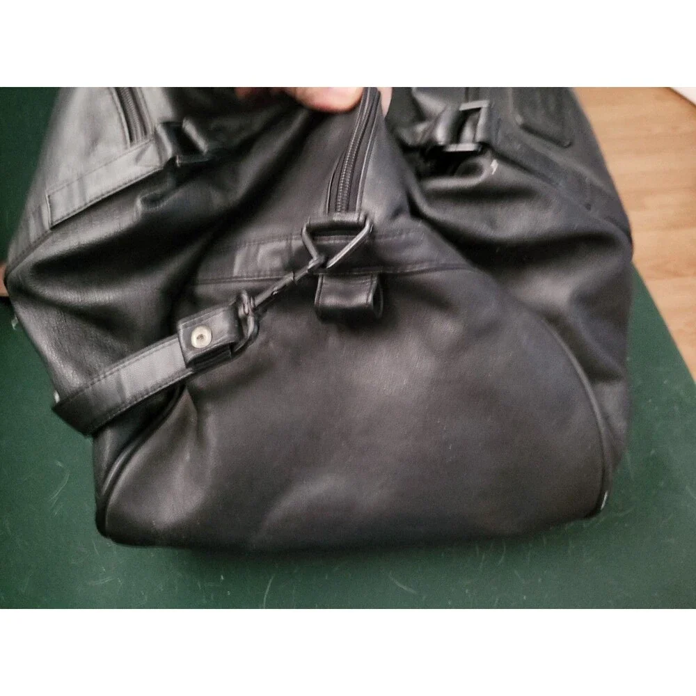 Gevenchy Leather Duffle Bag Vintage 80's 90's licenced Kingport Korea - Picture 4 of 11